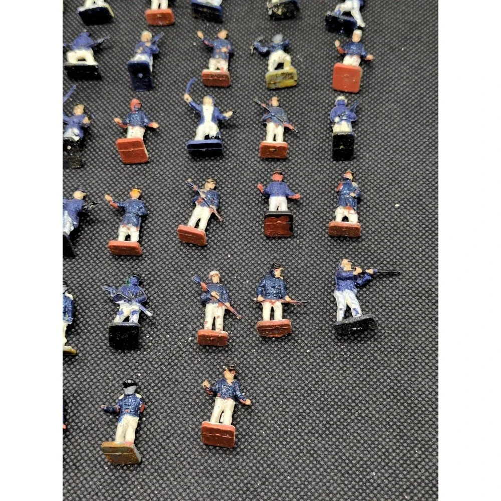 (38) Partially Painted Civil War Miniatures 1/72 Scale